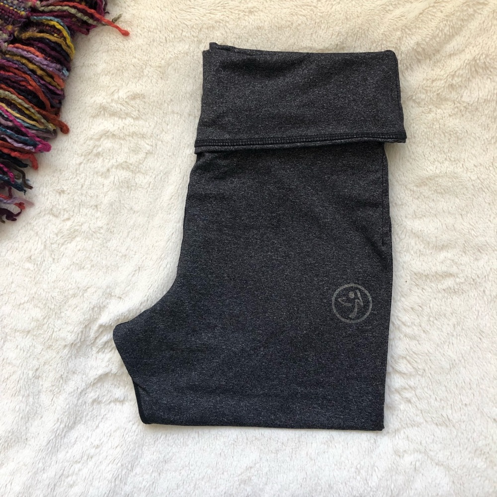 Zumba Fitness Calf Length Charcoal Leggings